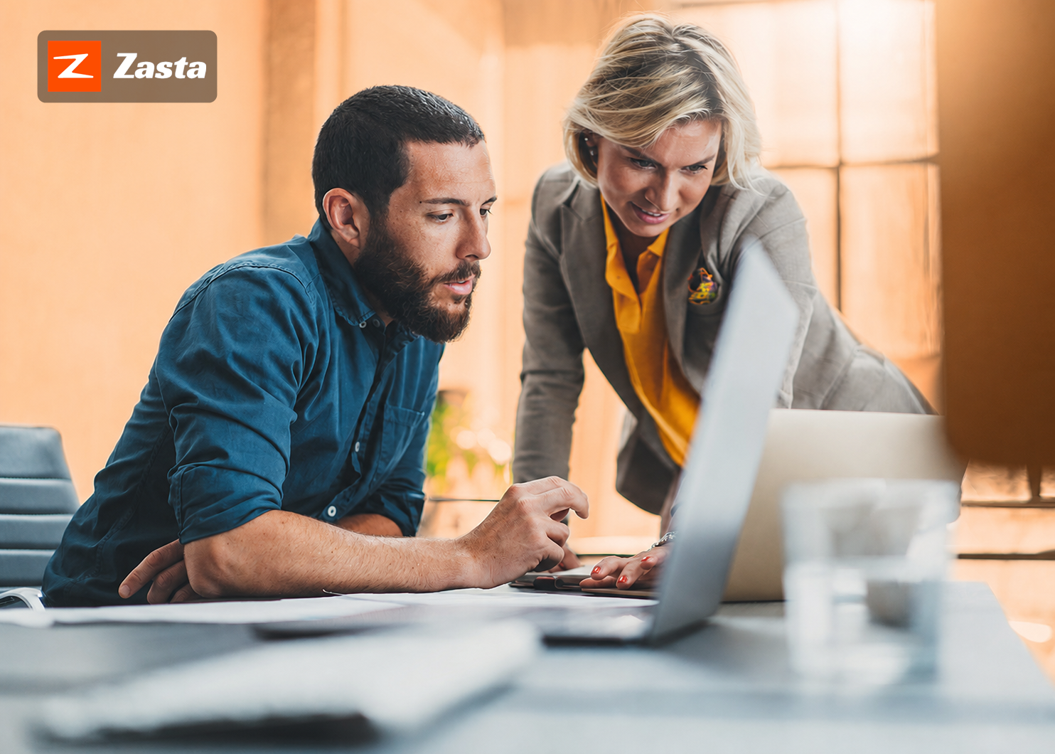 Marketing leaders analyzing performance and technology